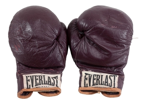 Historically Significant  Muhammad Ali Fight Worn Gloves From "The Fight Of The Century" 1971 Bout vs. Joe Frazier (From Angelo Dundee Collection)